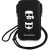 Karl Lagerfeld Torebka KLHCP12MOPHKCK 6,1'' czarny/black hardcase Saffiano Ikonik Karl&Choupette Head - (KF000723-0)