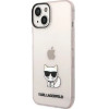 Karl Lagerfeld Transparent Choupette Body Case for iPhone 14 Plus / 15 Plus 6.7 - Pink - (KF001142-0)