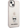 Karl Lagerfeld Transparent Choupette Body Case for iPhone 14 Plus / 15 Plus 6.7 - Pink - (KF001142-0)