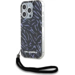 Karl Lagerfeld Zebra With Cord iPhone 15 Pro Max Case - Purple - (KF002205-0)