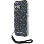 Karl Lagerfeld Zebra With Cord iPhone 16 Plus Case - Purple - (KF002364-0)