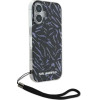Karl Lagerfeld Zebra With Cord iPhone 16 Plus Case - Purple - (KF002364-0)