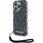 Karl Lagerfeld Zebra With Cord iPhone 16 Pro Case - Purple - (KF002392-0)