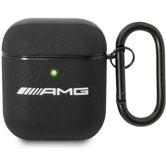 Mercedes AMG AMA2SLWK AirPods cover black/black Leather - (AMG00047-0)
