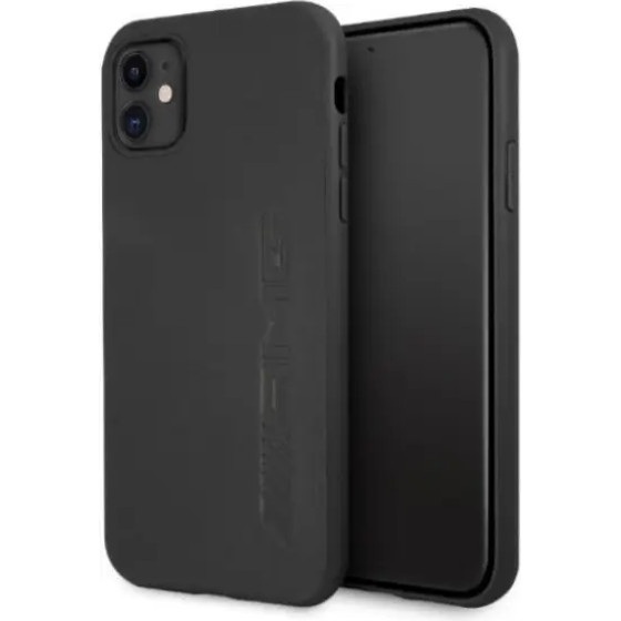 Mercedes AMG AMHCN61DOLBK iPhone 11 6,1'' czarny/black hardcase Leather Hot Stamped - (AMG00010-0)