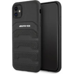 Mercedes AMG AMHCN61GSEBK iPhone 11 6.1 black / black hardcase Leather Debossed Lines - (AMG00004-0)