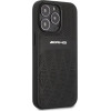 Mercedes AMG AMHCP13LOSDBK iPhone 13 Pro / 13 6.1 black/black hardcase Leather Curved Lines - (AMG00050-0)