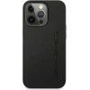 Mercedes AMG AMHCP14LDOLBK iPhone 14 Pro 6.1 black / black hardcase Leather Hot Stamped - (AMG00042-0)