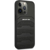 Mercedes AMG AMHCP14LGSEBK iPhone 14 Pro 6.1 black / black hardcase Leather Debossed Lines - (AMG00038-0)