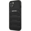 Mercedes AMG AMHCP14MGSEBK iPhone 14 Plus 6,7 black / black hardcase Leather Debossed Lines - (AMG00037-0)