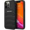Mercedes AMG AMHCP14XGSEBK iPhone 14 Pro Max 6,7 black / black hardcase Leather Debossed Lines - (AMG00039-0)