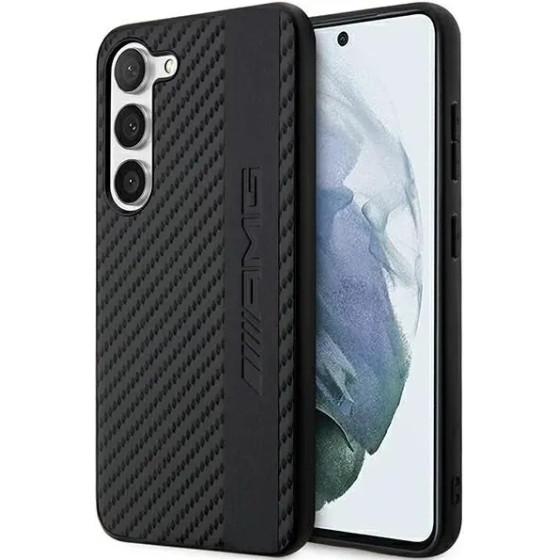 Mercedes AMG AMHCS23MBLSCA S23+ S916 black/black hardcase Carbon Stripe&Embossed - (AMG00057-0)