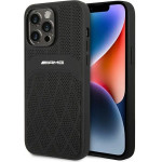Mercedes AMG AMHMP14XOSDBK iPhone 14 Pro Max 6.7'' black/black hardcase Leather Curved Lines MagSafe - (AMG00060-0)