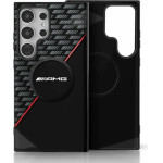 Mercedes AMG Double Layer Rhombs MagSafe Case for Samsung Galaxy S25 Ultra - Black/Red - (AMG00097-0)