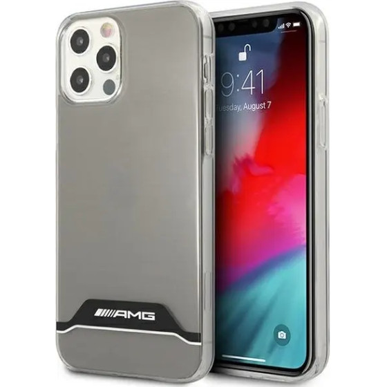 Mercedes AMG Electroplate Black&White Case for iPhone 12 / 12 Pro - Transparent - (AMG00032-0)