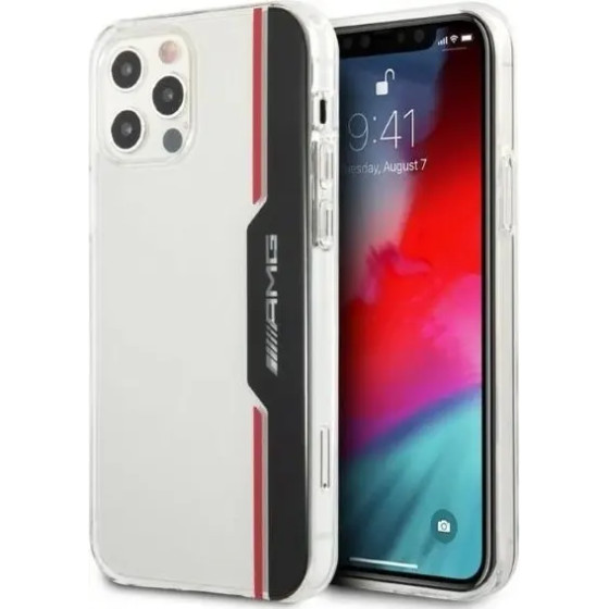 Mercedes AMG Electroplate Vertical case for iPhone 12 / iPhone 12 Pro - transparent - (AMG00055-0)