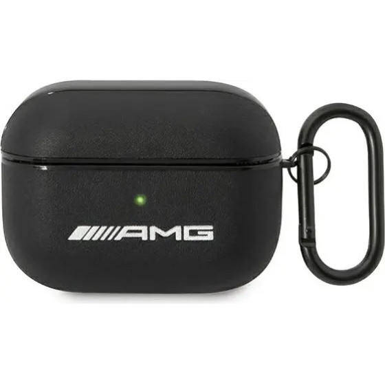 Mercedes AMG Leather Big Logo case for AirPods Pro - black - (AMG00048-0)