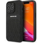 Mercedes AMG Leather Curved Lines case for iPhone 13 Pro Max - black - (AMG00051-0)