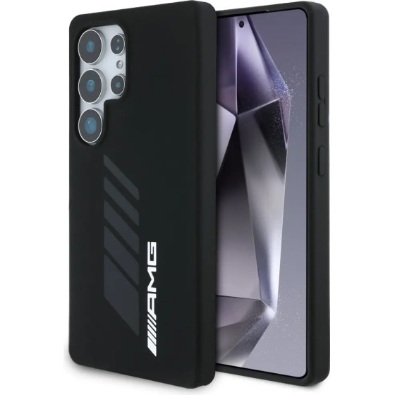 Mercedes AMG Oversize Rhombs MagSafe Case for Samsung Galaxy S25 Ultra - Black - (AMG00101-0)