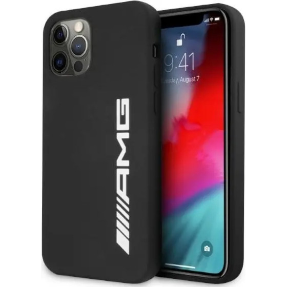 Mercedes AMG Silicone Big Logo case for iPhone 12 Pro Max - black - (AMG00054-0)