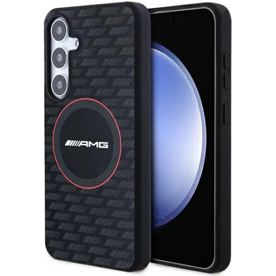 Mercedes AMG Silicone Carbon Pattern MagSafe case for Samsung Galaxy S24 - black - (AMG00081-0)