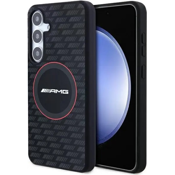 Mercedes AMG Silicone Carbon Pattern MagSafe case for Samsung Galaxy S24+ - black - (AMG00082-0)