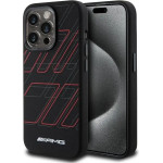 Mercedes AMG Silicone Large Rhombuses Pattern MagSafe case for iPhone 15 Pro - black - (AMG00077-0)