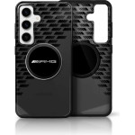 Mercedes AMG Transparent Rhombs MagSafe Case for Samsung Galaxy S25 - Black - (AMG00098-0)