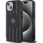 Mercedes Double Layer Crossed Lines MagSafe case for iPhone 15 - black - (Mer007966-0)