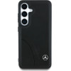 Mercedes Leather Curved Stitches Case for Samsung Galaxy S25 - Black - (Mer008461-0)