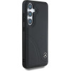 Mercedes Leather Curved Stitches Case for Samsung Galaxy S25 - Black - (Mer008461-0)