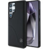 Mercedes Leather Curved Stitches Case for Samsung Galaxy S25 Ultra - Black - (Mer008462-0)