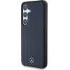 Mercedes Leather Debossed Lines MagSafe Case for Samsung Galaxy S25 - Blue - (Mer008453-0)