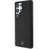 Mercedes Leather Debossed Lines MagSafe case for Samsung Galaxy S25 Ultra - black - (Mer008452-0)