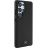 Mercedes Leather Debossed Lines MagSafe case for Samsung Galaxy S25 Ultra - black - (Mer008452-0)