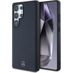 Mercedes Leather Debossed Lines MagSafe Case for Samsung Galaxy S25 Ultra - Blue - (Mer008454-0)