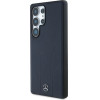 Mercedes Leather Debossed Lines MagSafe Case for Samsung Galaxy S25 Ultra - Blue - (Mer008454-0)