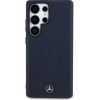 Mercedes Leather Debossed Lines MagSafe Case for Samsung Galaxy S25 Ultra - Blue - (Mer008454-0)
