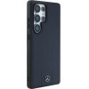 Mercedes Leather Debossed Lines MagSafe Case for Samsung Galaxy S25 Ultra - Blue - (Mer008454-0)