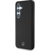 Mercedes Leather Debossed Lines MagSafe case for Samsung Galaxy S25+ - black - (Mer008451-0)