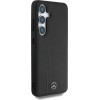 Mercedes Leather Debossed Lines MagSafe case for Samsung Galaxy S25+ - black - (Mer008451-0)