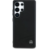 Mercedes Leather Horizontal Debossed Curves MagSafe Case for Samsung Galaxy S25 Ultra - Black - (Mer008458-0)