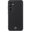 Mercedes Leather Textured & Plain MagSafe case for Samsung Galaxy S24+ - black - (Mer008092-0)