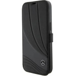 Mercedes Leather Wave Pattern iPhone 15 Pro Case - Black - (Mer007964-0)