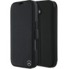 Mercedes Leather Wood Imitation iPhone 16 Case - Black - (Mer008311-0)