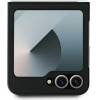 Mercedes Leather Wood Imitation MagSafe Case for Samsung Galaxy Z Flip 6 - Black - (Mer008154-0)