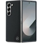 Mercedes Leather Wood Imitation MagSafe Case for Samsung Galaxy Z Fold 6 - Black - (Mer008155-0)