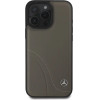 Mercedes MB Curved Stitches Leather iPhone 16 Pro Max Case - Brown - (Mer008294-0)