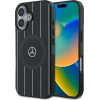 Mercedes MB Double Layer Crossed Lines MagSafe case for iPhone 16 - black - (Mer008317-0)