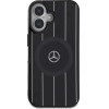 Mercedes MB Double Layer Crossed Lines MagSafe case for iPhone 16 - black - (Mer008317-0)